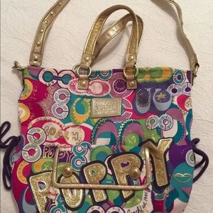 Coach LIMITED EDITION poppy crossbody handbag